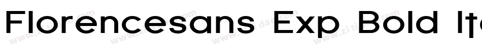 Florencesans Exp Bold Italic字体转换